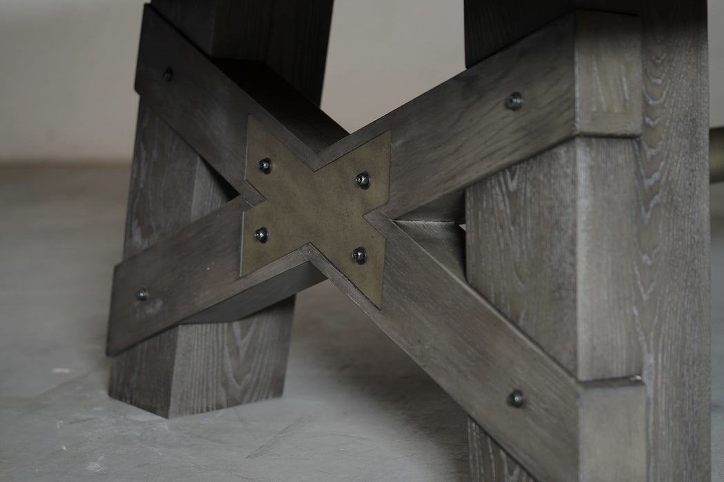 Nixon Georgia 7' Slate Pool Table in Grayson Grey Finish w/ Dining Top Option