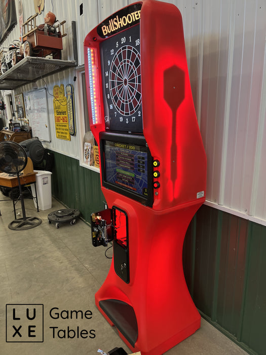 Arachnid Bullshooter Galaxy G3 Fire Dartboard Coin Operated in Red