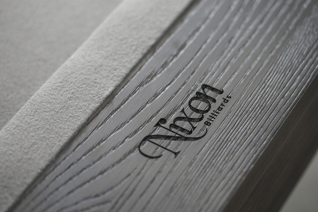 Nixon Georgia 7' Slate Pool Table in Grayson Grey Finish w/ Dining Top Option