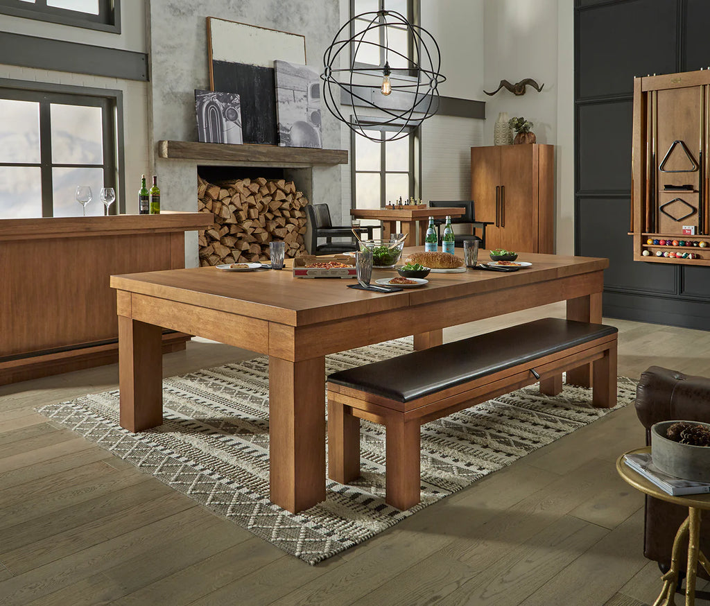 American Heritage Billiards Alta 8' Dining Top in Brushed Walnut — Luxe ...