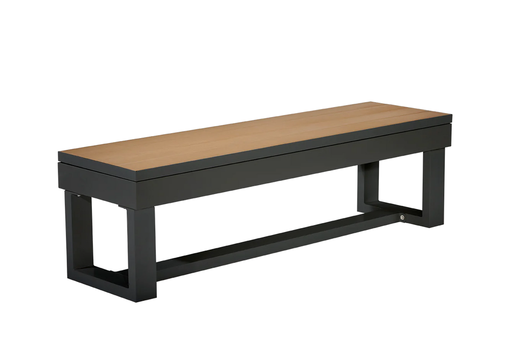 American Heritage  Billiards Lanai 8' Outdoor Slate Pool Table In Obsidian Black