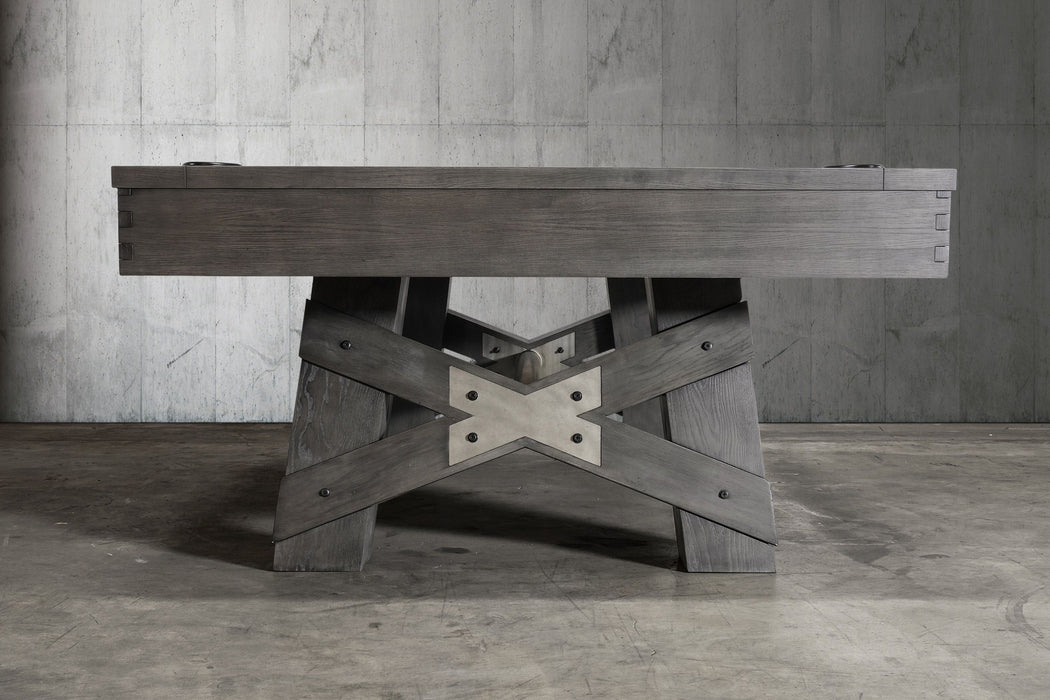 Nixon Georgia 7' Slate Pool Table in Grayson Grey Finish w/ Dining Top Option