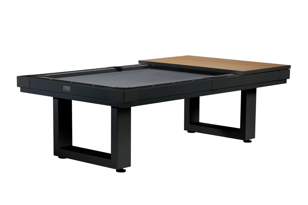 American Heritage  Billiards Lanai 8' Outdoor Slate Pool Table In Obsidian Black