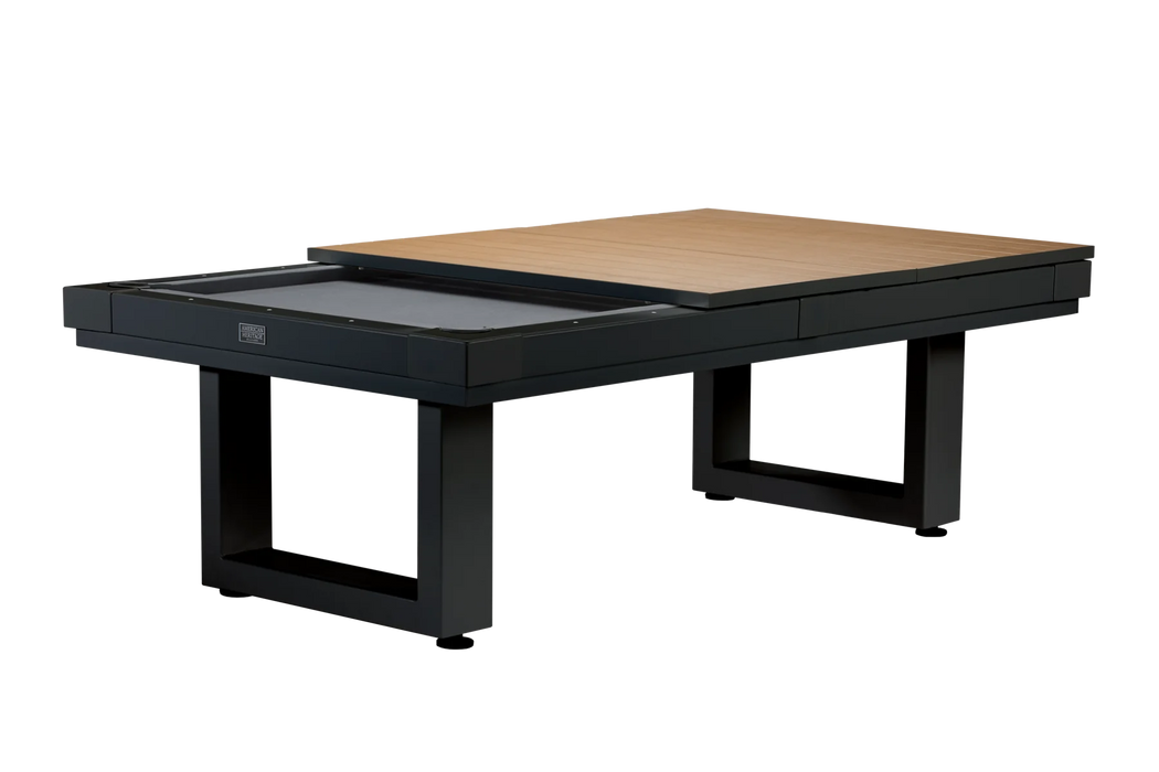 American Heritage  Billiards Lanai 8' Outdoor Slate Pool Table In Obsidian Black