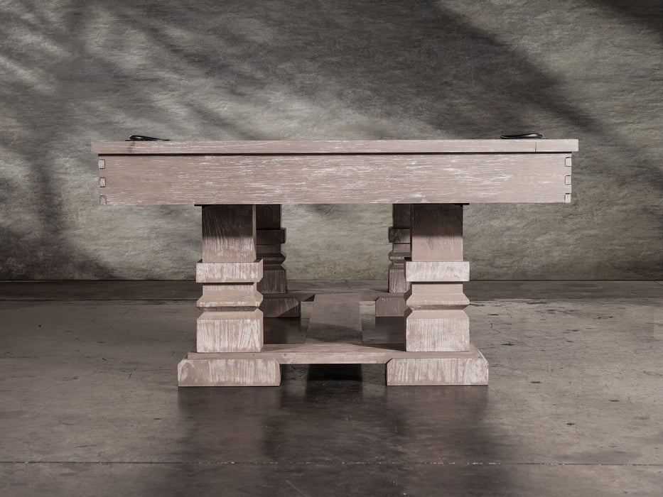 Nixon Huck 8' Slate Pool Table in Grey White Oak Finish w/ Dining Top Option