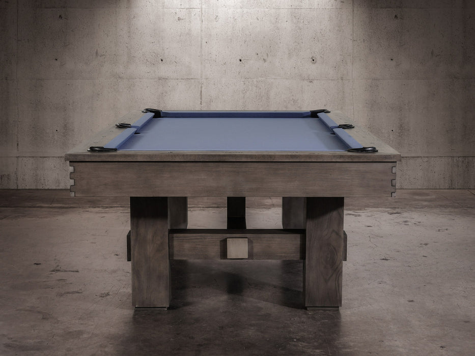 Nixon Kemp 8' Slate Pool Table in Grayson Grey Finish w/ Dining Top Option