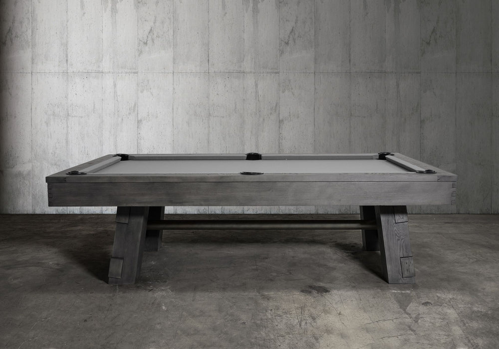Nixon Georgia 7' Slate Pool Table in Grayson Grey Finish w/ Dining Top Option