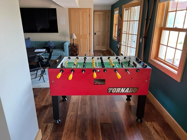 Tornado T-3000 Competition Foosball Table in Crimson Red Delivered and Professionally Assembled