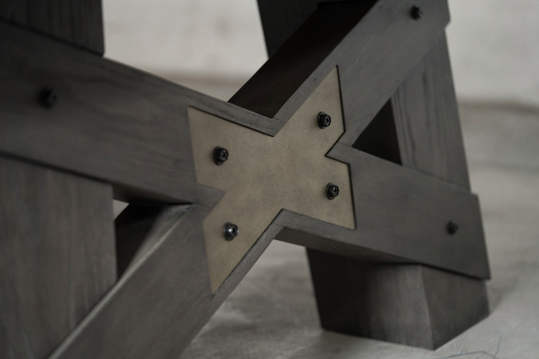 Nixon Georgia 7' Slate Pool Table in Grayson Grey Finish w/ Dining Top Option