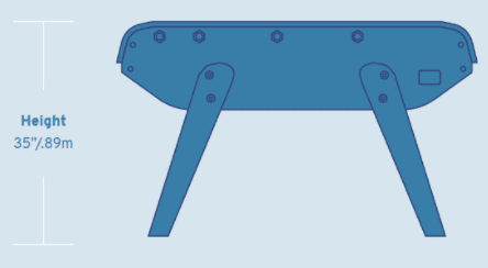 Bonzini B90 Home Competition Foosball Table in Classic Blonde