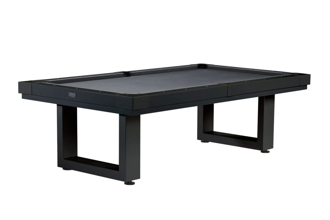 American Heritage  Billiards Lanai 8' Outdoor Slate Pool Table In Obsidian Black