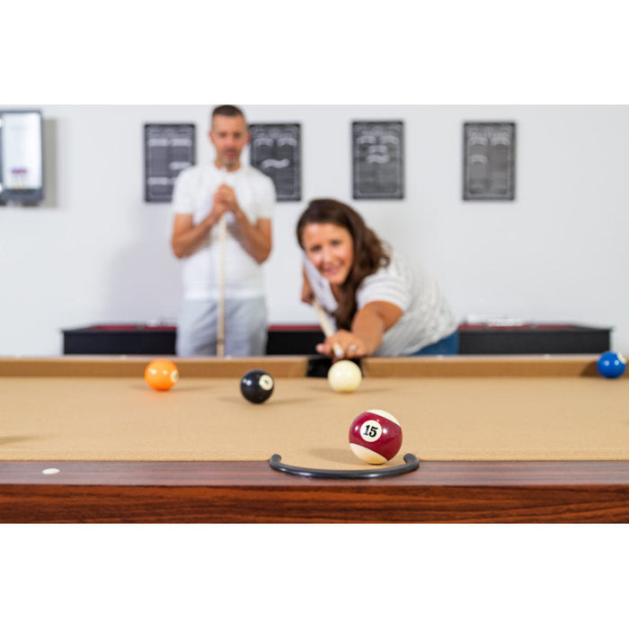Hathaway Newport 7-ft Pool Table Combo Set w/ Benches in White