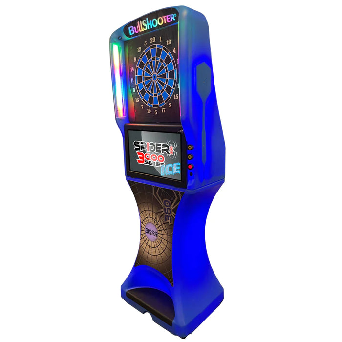 Arachnid Blue Ice Spider 360 3000 Series Premium Dual-Head Electronic Dartboard (Touch to Flip)