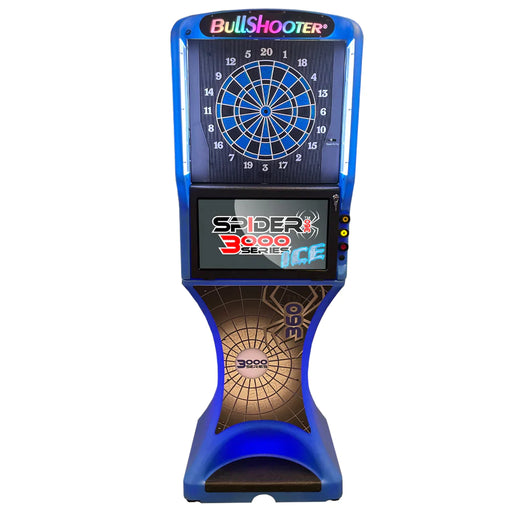 Arachnid Blue Ice Spider 360 3000 Series Premium Dual-Head Electronic Dartboard (Touch to Flip)