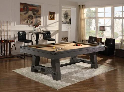 Playcraft Yukon River Slate Pool Table in Weathered Fieldstone