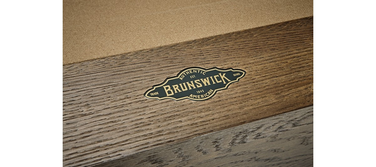Brunswick Billiards Botanic 7' Pool Table in Rustic Dark Brown