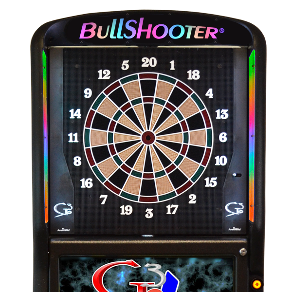 Arachnid BullShooter Galaxy G3 PLUS Dartboard Coin Operated in Black