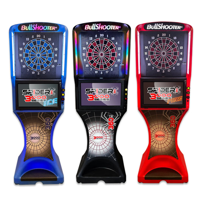 Arachnid Blue Ice Spider 360 3000 Series Premium Dual-Head Electronic Dartboard (Touch to Flip)