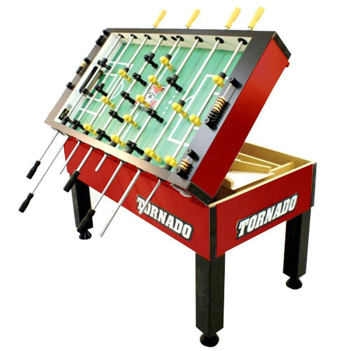 Tornado Tournament T-3000 Competition Foosball Table in Crimson Red