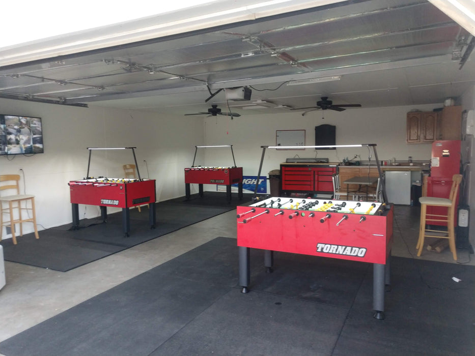 Tornado Tournament T-3000 Tournament Foosball Table In Crimson Red (Coin)