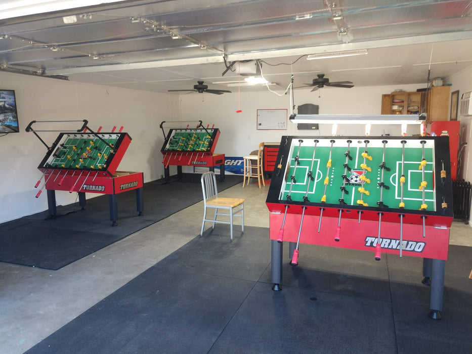 Tornado Tournament T-3000 Tournament Foosball Table In Crimson Red (Coin)