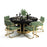 RAM Game Room Prohibition 60" Poker Table - Black
