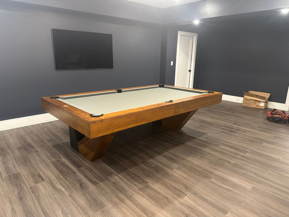 American Heritage Billiards Annex 8' Slate Table in Brushed Walnut ...