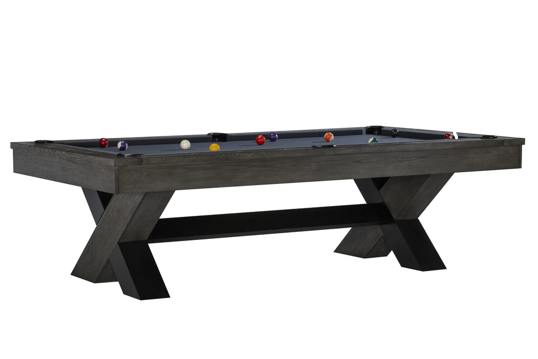 American Heritage Billiards Halifax 8' Slate Pool Table In Charcoal ...