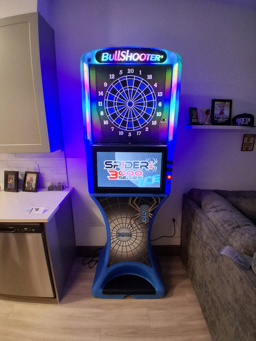 Arachnid Blue Ice Spider 360 3000 Series Premium Dual-Head Electronic Dartboard (Touch to Flip)