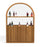 RAM Game Room Prohibition Back Bar - Walnut
