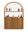 RAM Game Room Prohibition Back Bar - Walnut