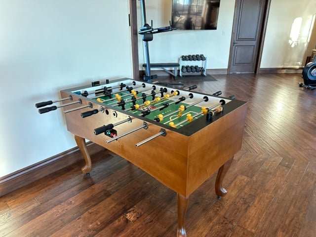 Tornado Madison Furniture Foosball Table with Natural Finish on Maple Wood
