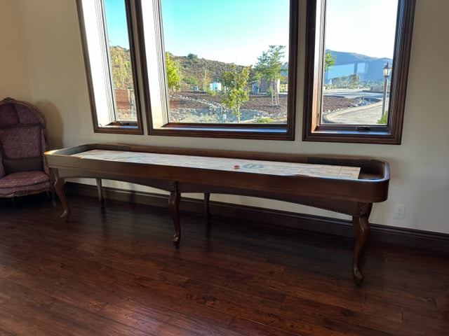 Champion Madison 12' Shuffleboard Table With Solid Wood and Professional Shuffleboard Installation