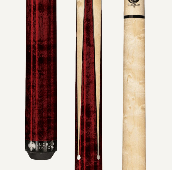 Lucasi LZ2000SPR Custom Red Maple Sneaky Pete Wrapless Cue