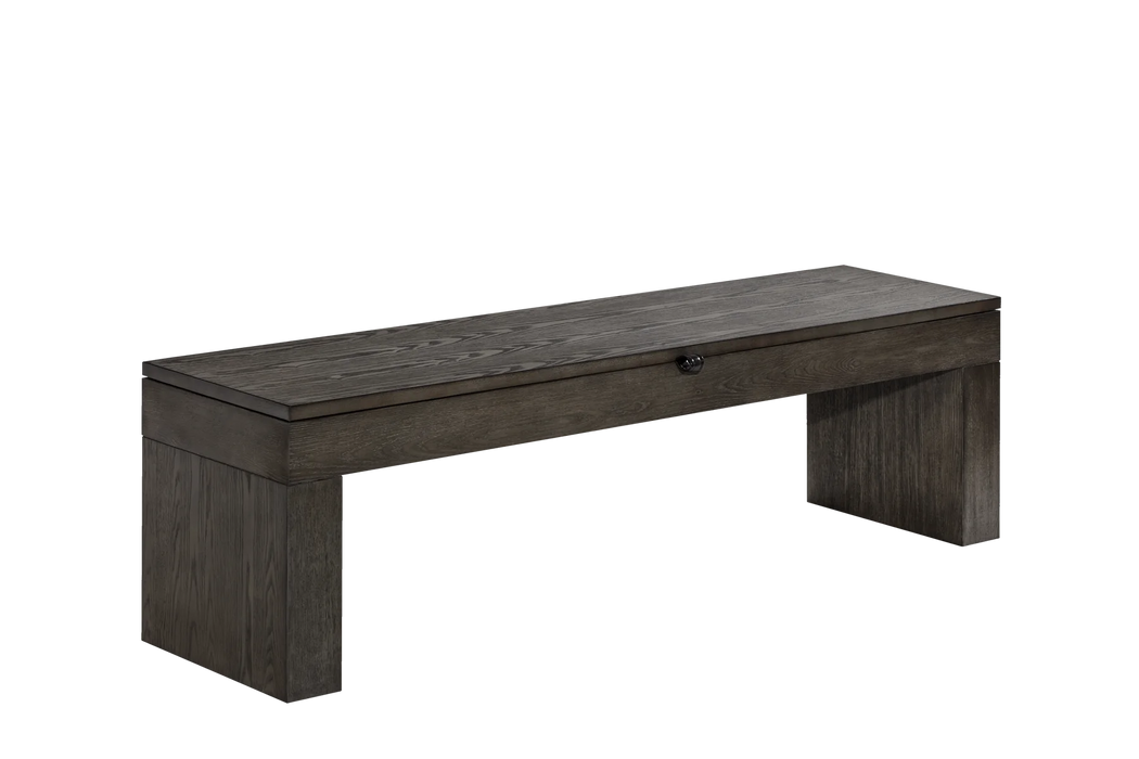 American Heritage Halifax Multi-Functional Storage Bench in Charcoal