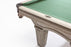 Brunswick Billiards Glenwood 8' Slate Pool Table in Rustic Grey w/ Tapered Legs