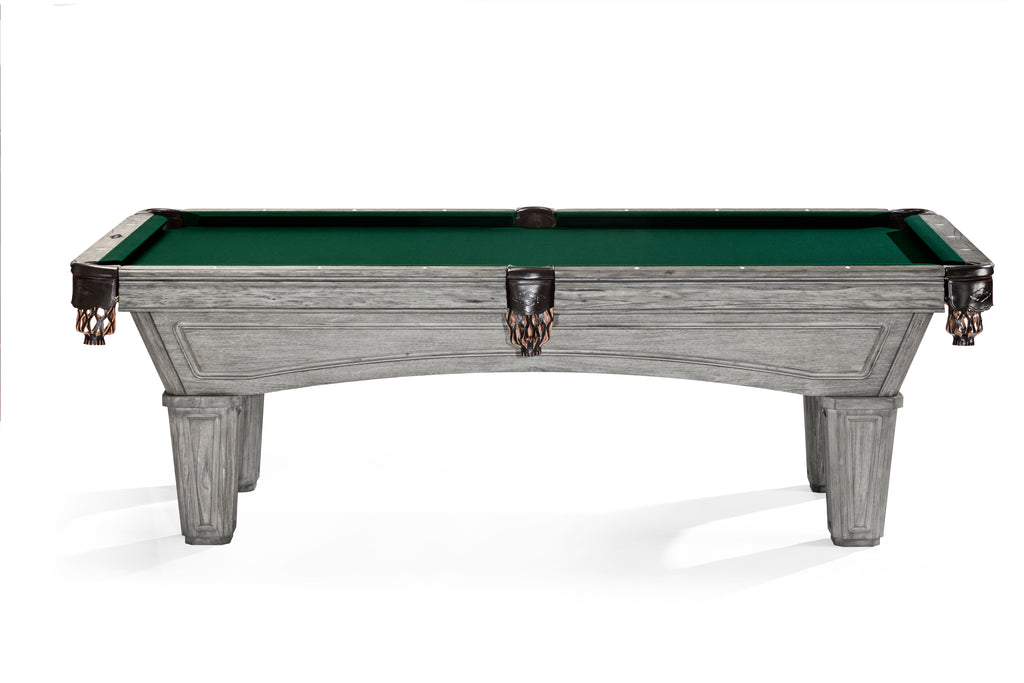 Brunswick Billiards Glenwood 8' Slate Pool Table in Rustic Grey w/ Tap ...