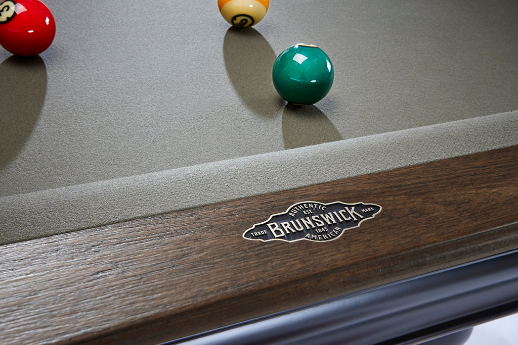 Brunswick Billiards Glenwood 8' Slate Pool Table in Matte Black/Coffee ...
