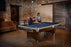 Brunswick Billiards Gold Crown VI 8' Slate Pool Table in Skyline Walnut/Espresso w/ Gully Return