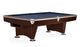 Brunswick Billiards Gold Crown VI 8' Slate Pool Table in Skyline Walnut/Espresso w/ Gully Return