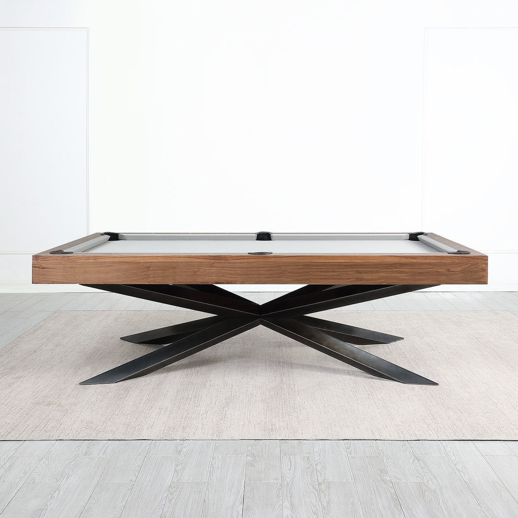 Playcraft Astral 8' Slate Pool Table in Walnut — Luxe Game Tables
