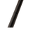 A close-up of a black carbon fiber rod or pole segment with a visible woven carbon pattern, isolated on a white background.