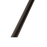 A close-up of a dark brown or black cylindrical rod or handle shown diagonally against a plain white background.