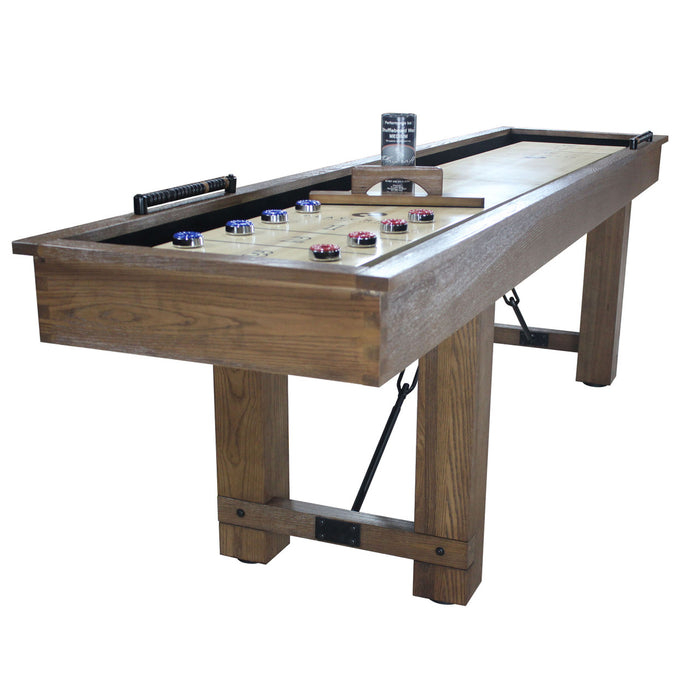 Playcraft 9' Montauk Shuffleboard Table in Pecan