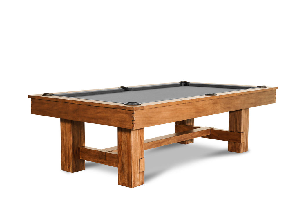 Nixon Presli 7' Slate Pool Table in Native Acacia Finish w/ Dining Top ...