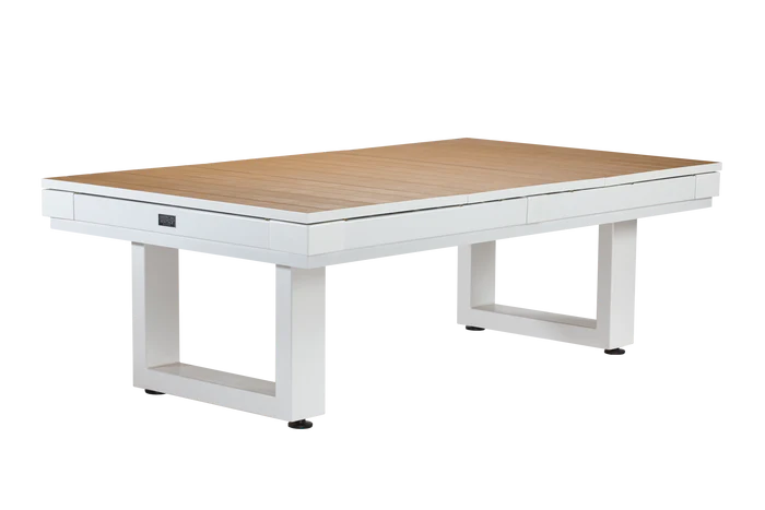 American Heritage Billiards Lanai Outdoor 8' Dining Top in Pearl White