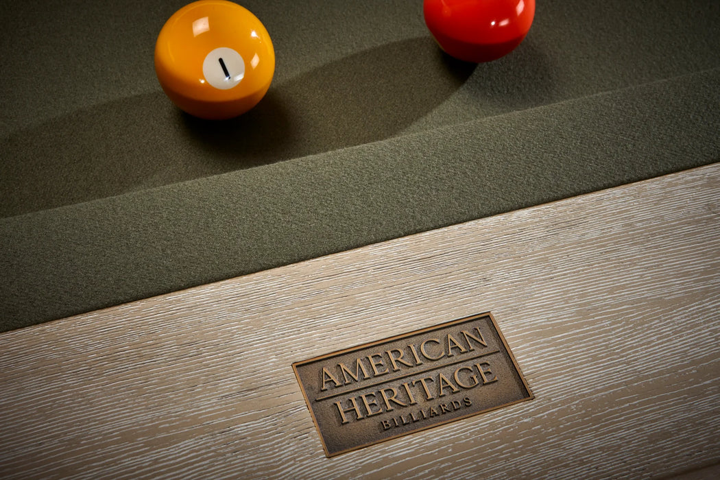 American Heritage Billiards Vancouver 8' Slate Pool Table In Natural A ...