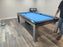 Playcraft Monaco 8' Slate Billiard Table with Dining Top with Euro Blue 