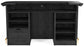 RAM Game Room Prohibition 84" Cocktail Bar - Black