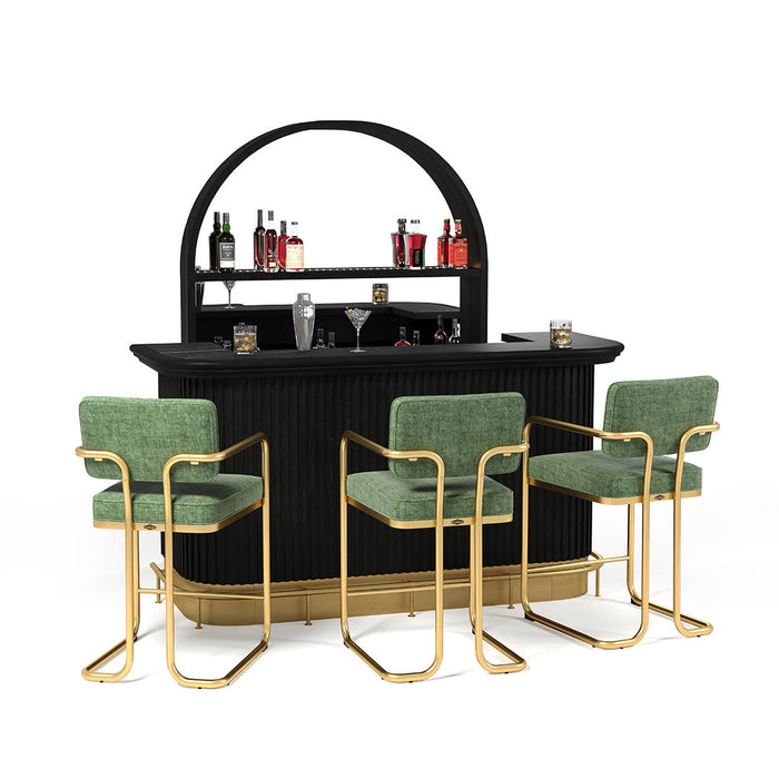 RAM Game Room Prohibition 84" Cocktail Bar - Black